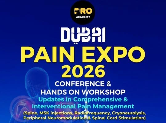 Dubai Masterclass on Interventional Pain Management & Pain Expo 2026 (Conference & Workshop) 3rd & 4th October 2026